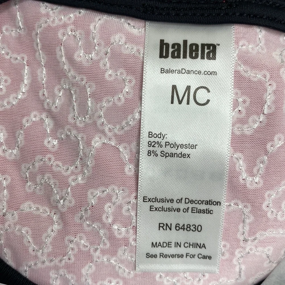 Balera Red & Black Ombre Sequined V-Neck Dance Shirt W/ Striped Sleeves Size MC